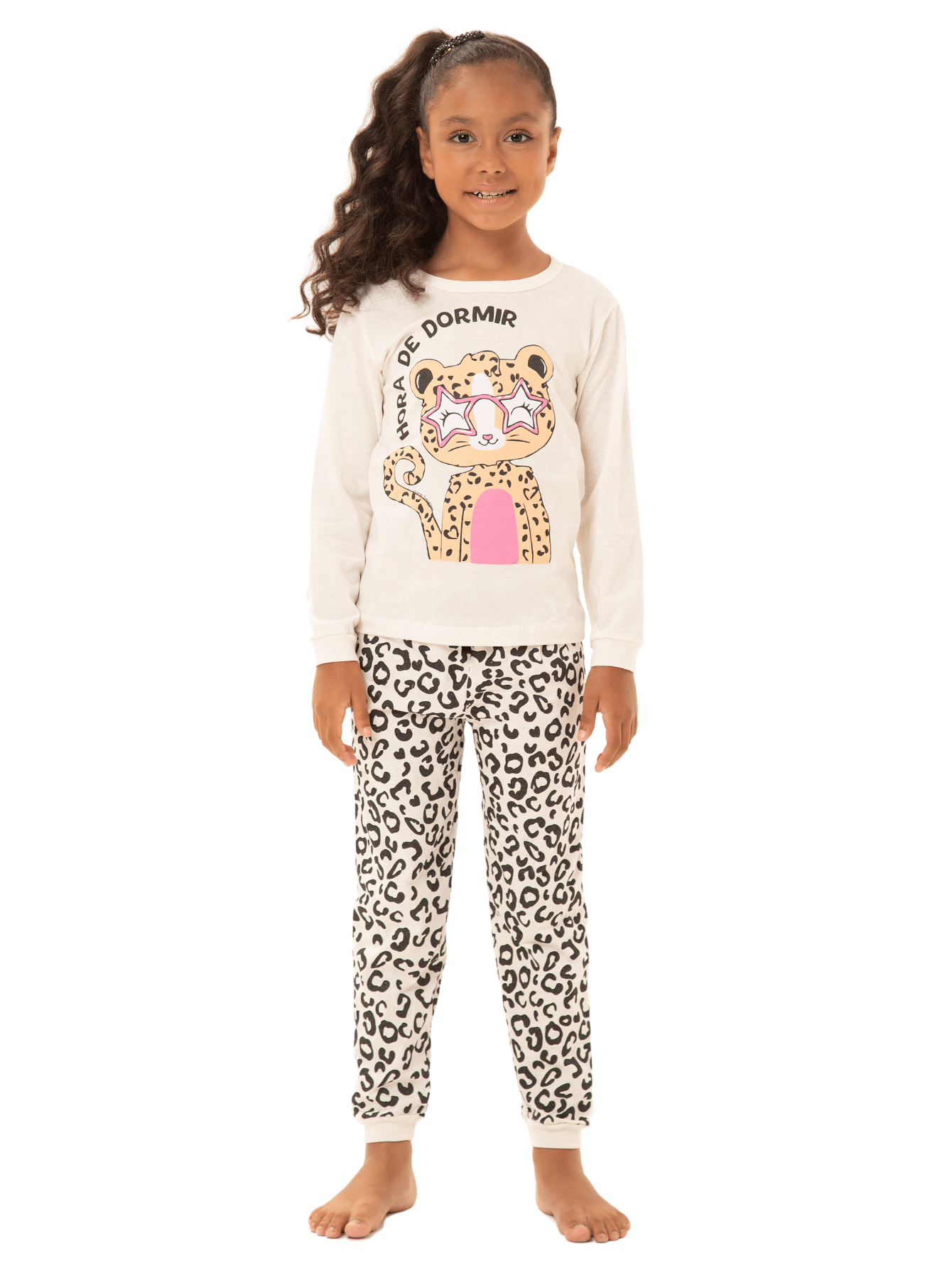 Kit Pijamas (6 Peças) Infantil Menina Manga Comprida