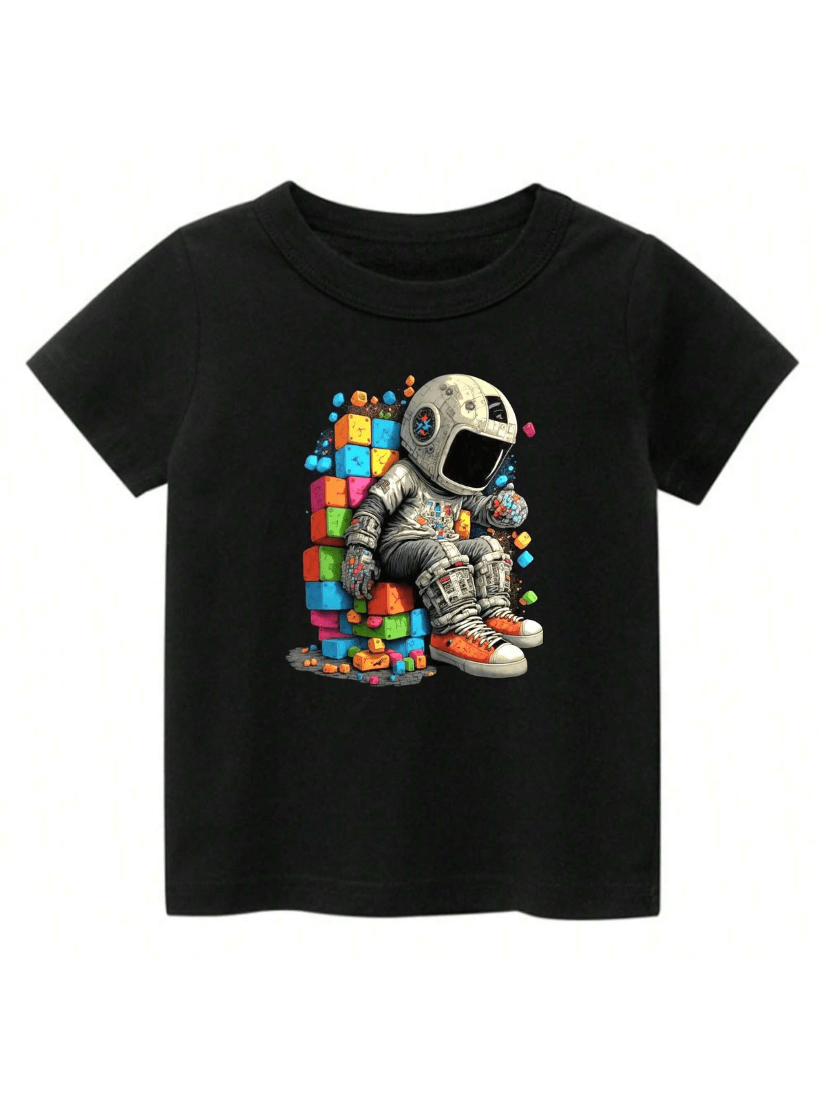 Camiseta Infantil/Juvenil de Manga Curta - Gola Redonda - 100% Algodão