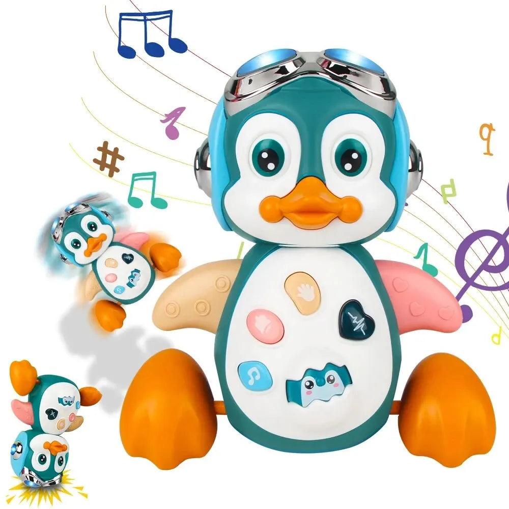 Pinguim Encantador: O Amigo que Dança, Canta e Brilha para Inspirar Seu Bebê a Explorar o Mundo